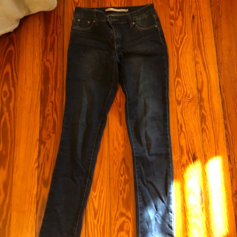 Girls Dark Wash Denim Jeans